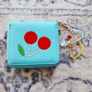 Claire's | Embellished Cherries Wristlet Wallet - NEW